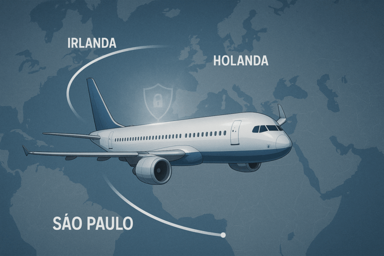 Viajante internacional protegido por seguro viagem em caso de emergência médica